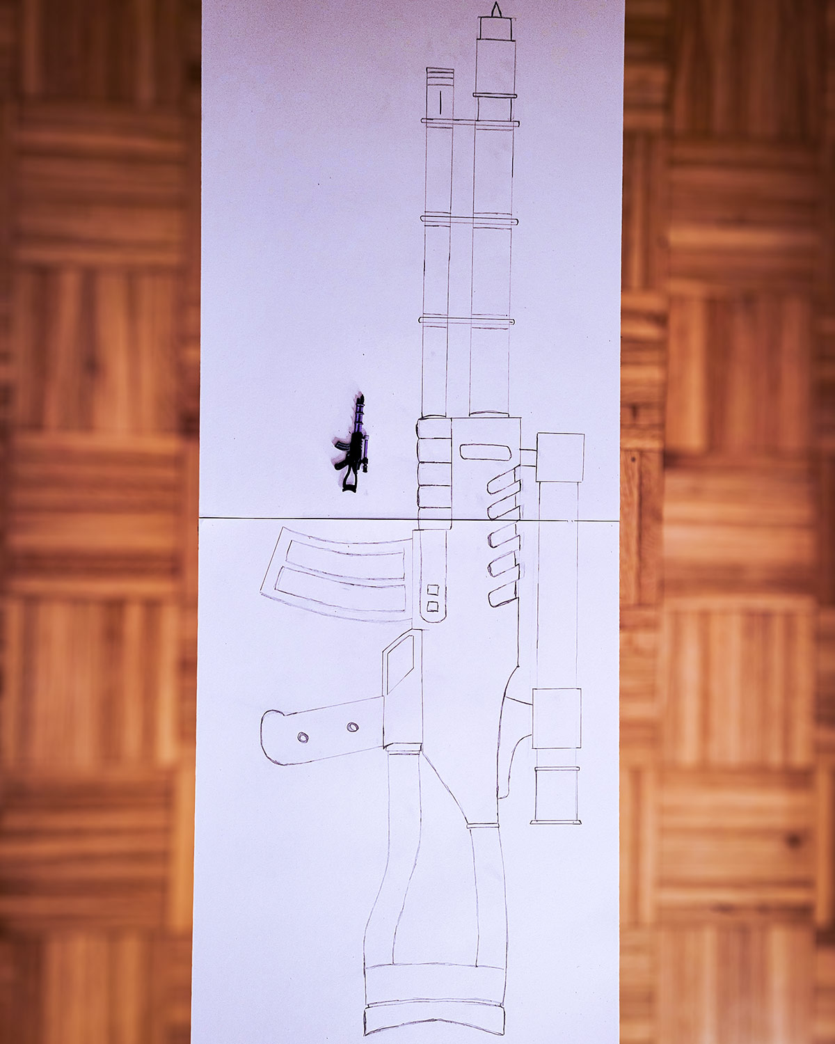 Bebop Waffe – geplantes Prop in Arbeit